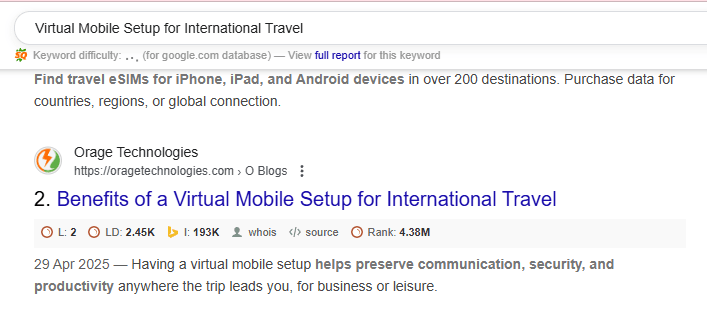 Virtual Mobile Setup